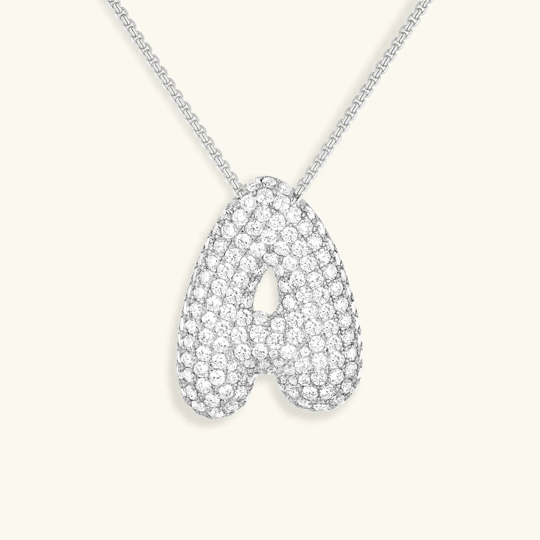 Bubble Initial Necklace
