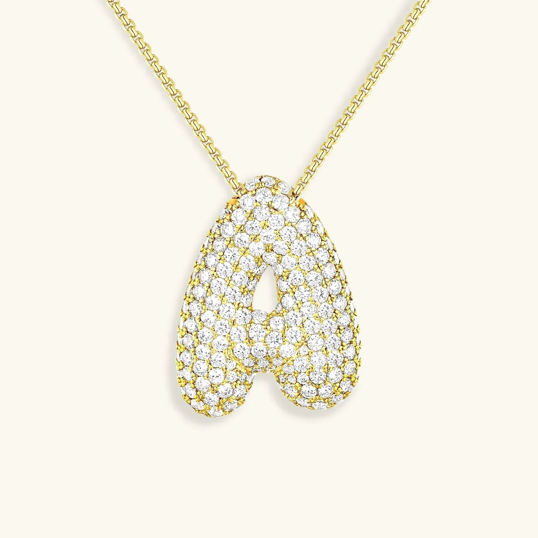 Bubble Initial Necklace