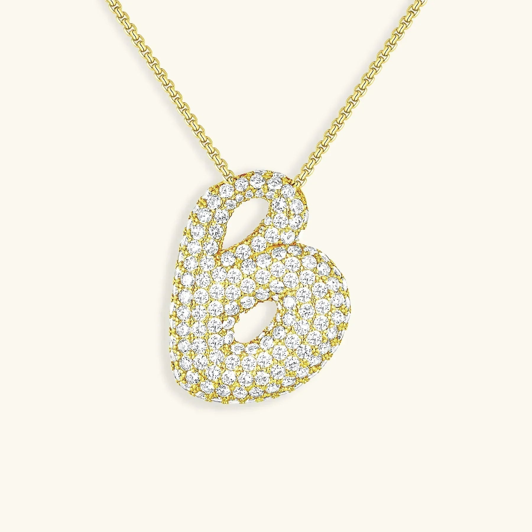 Bubble Initial Necklace