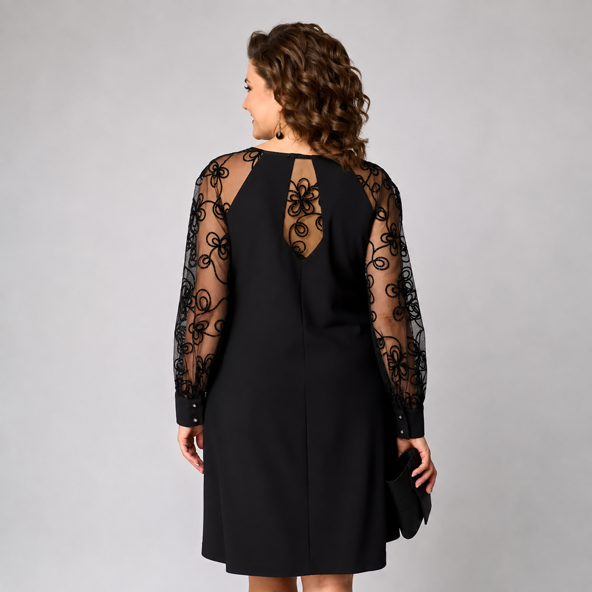 Amira | Chic Lace-Sleeve Dress