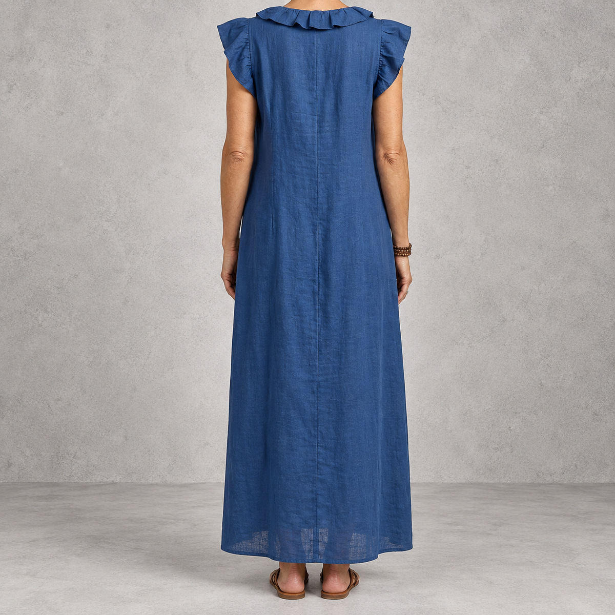 Josette | Ruffle V-Neck Maxi Dress