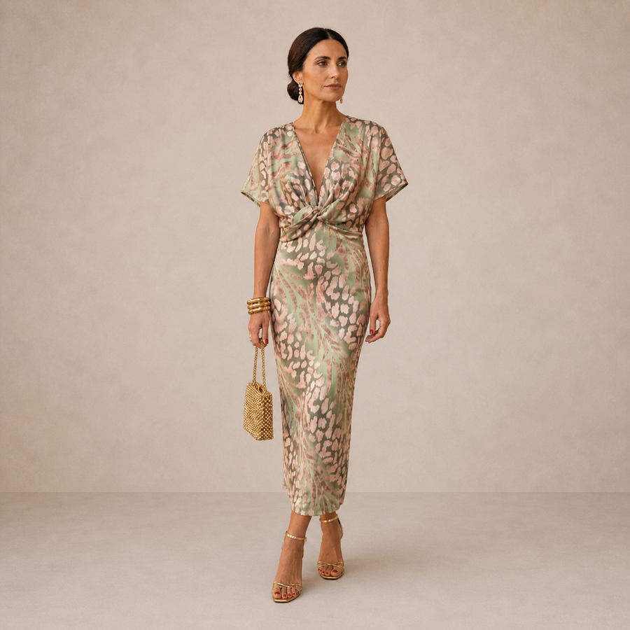 Copper Midi Dress