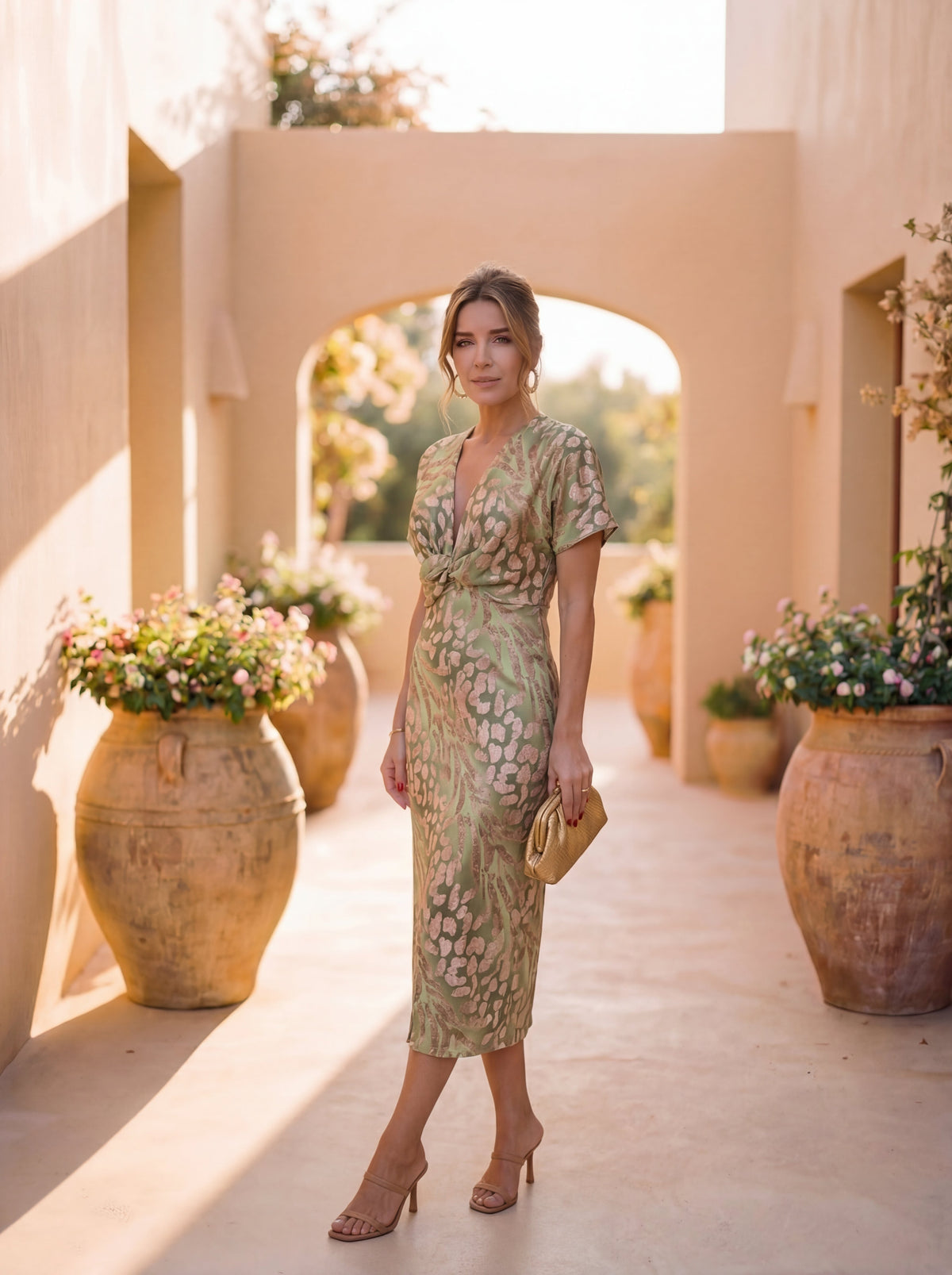 Copper Midi Dress