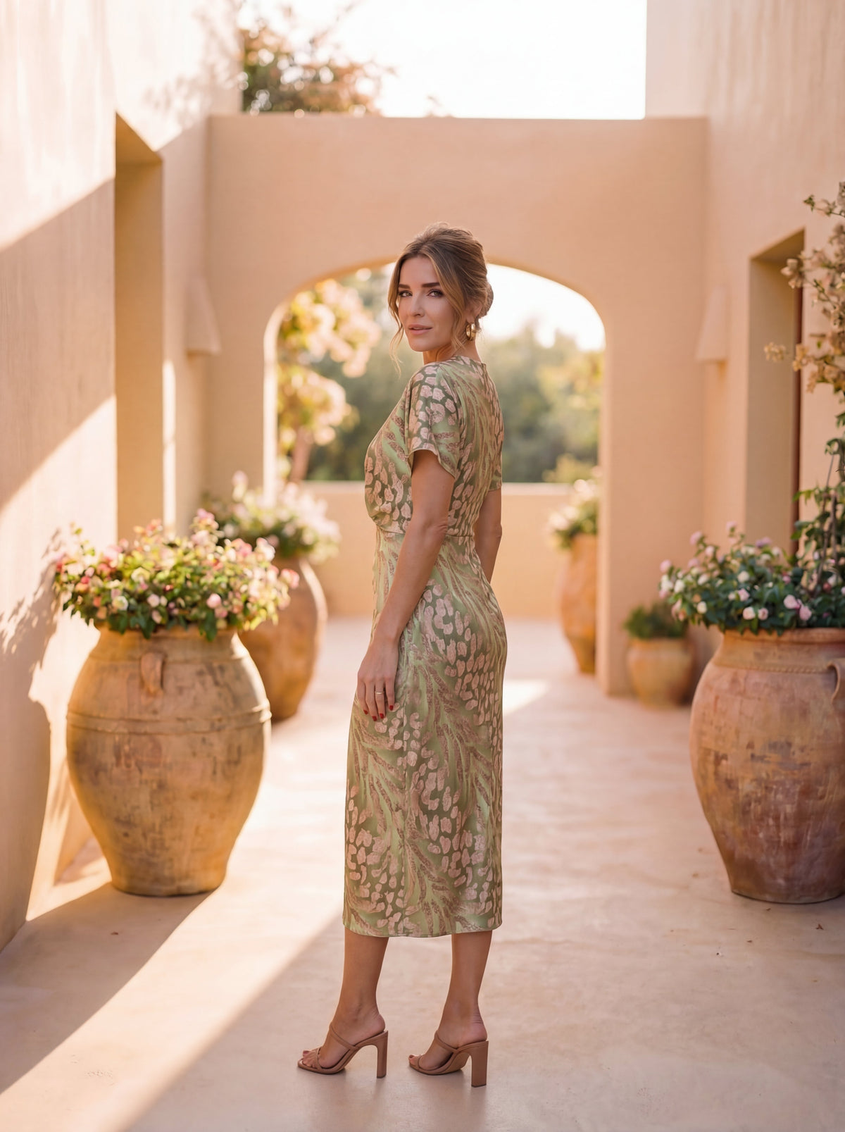Copper Midi Dress