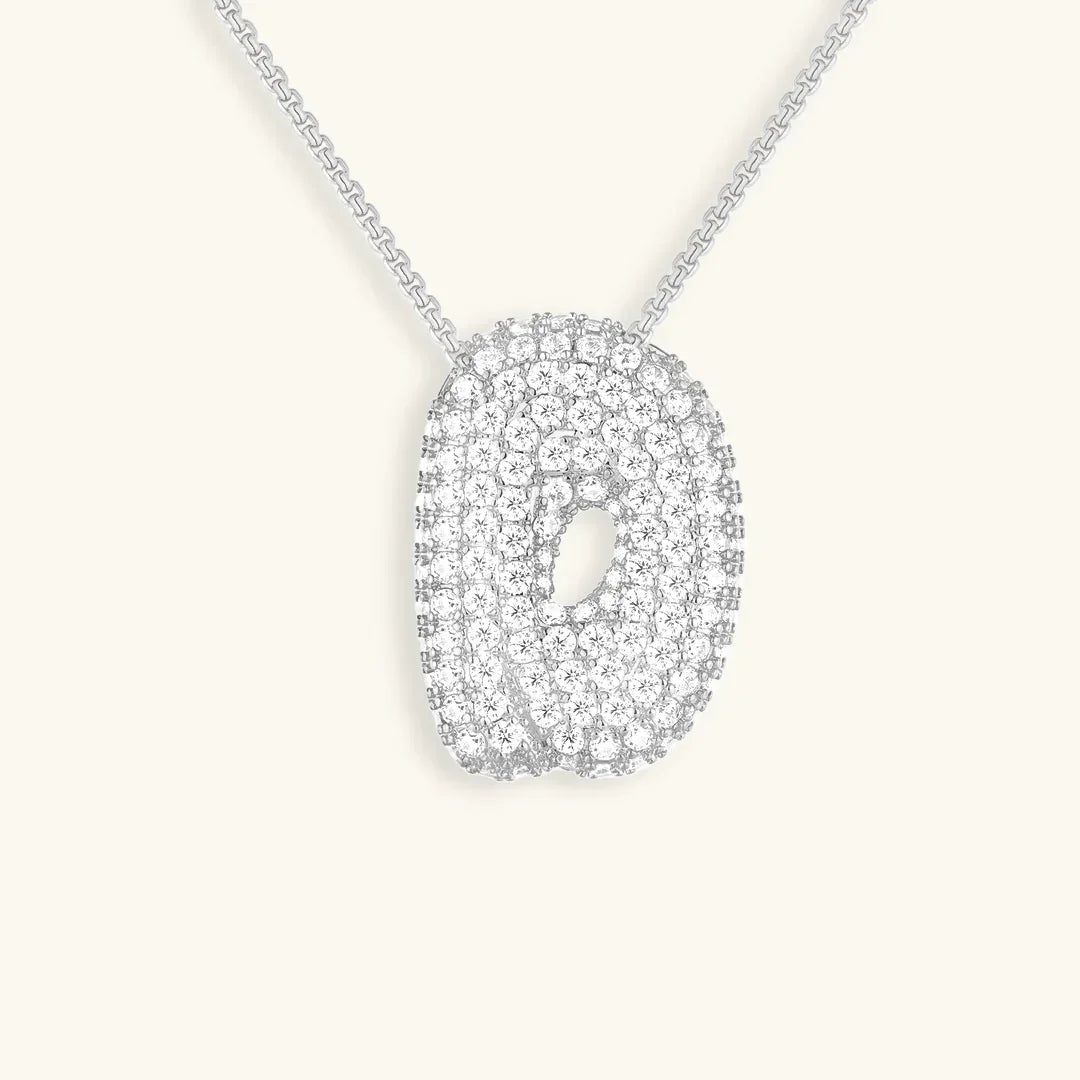 Bubble Initial Necklace