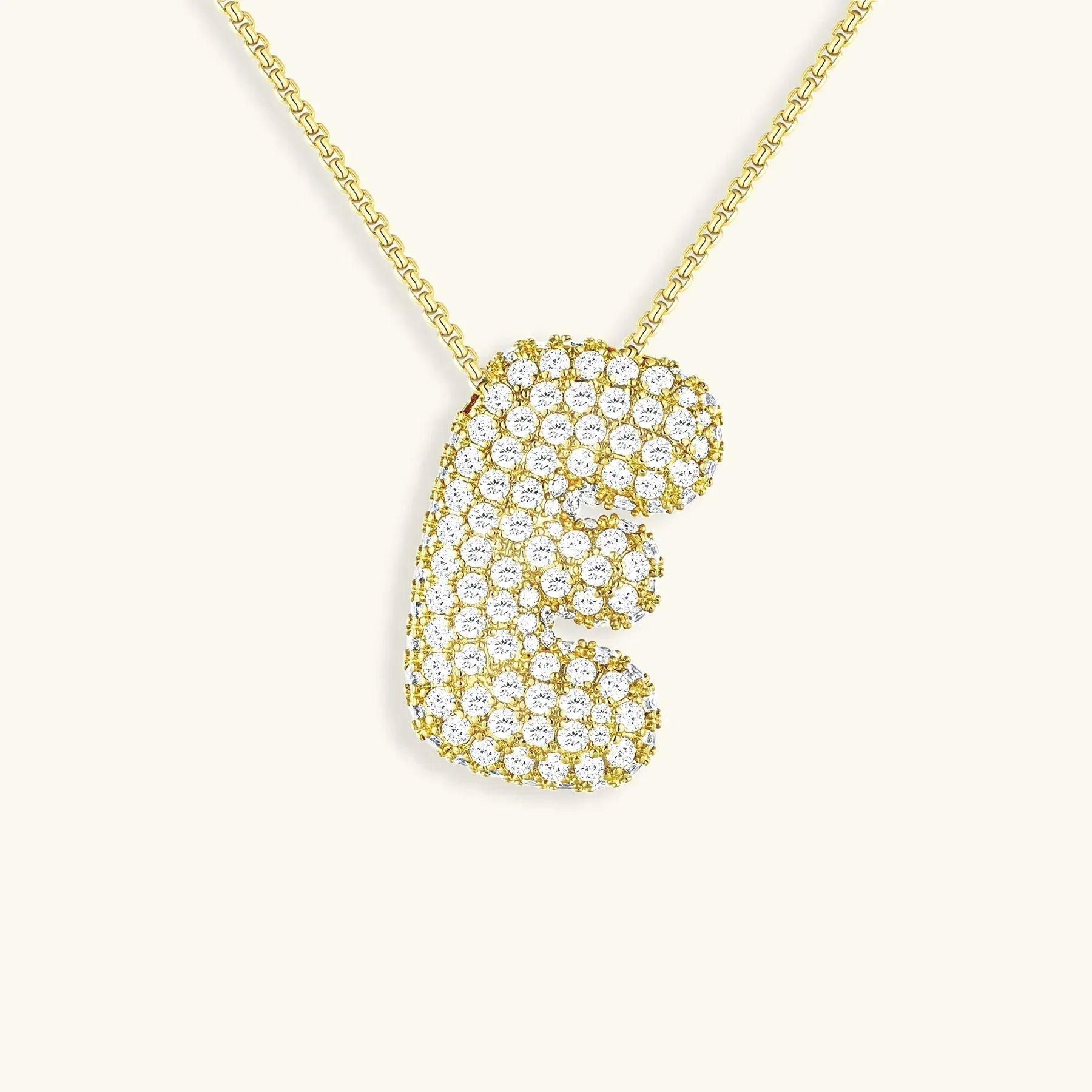 Bubble Initial Necklace