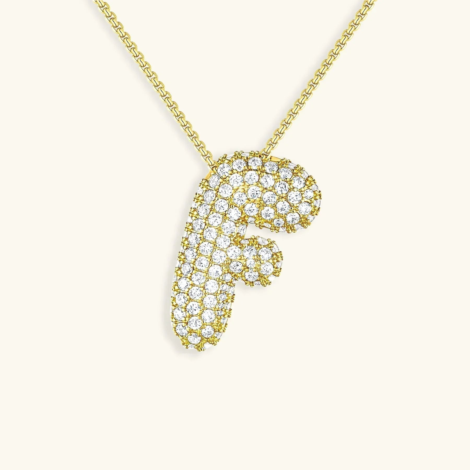 Bubble Initial Necklace