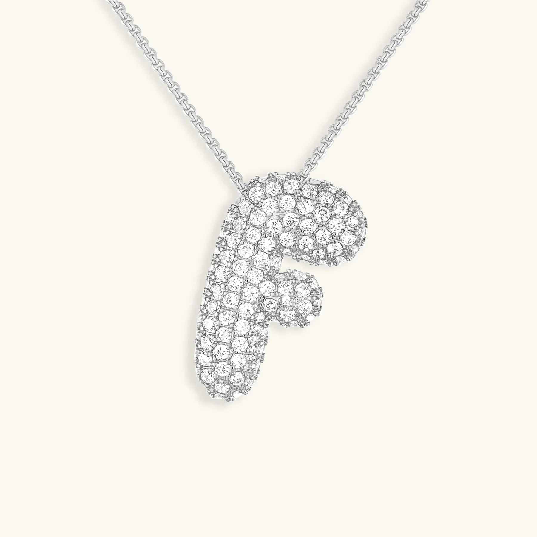 Bubble Initial Necklace
