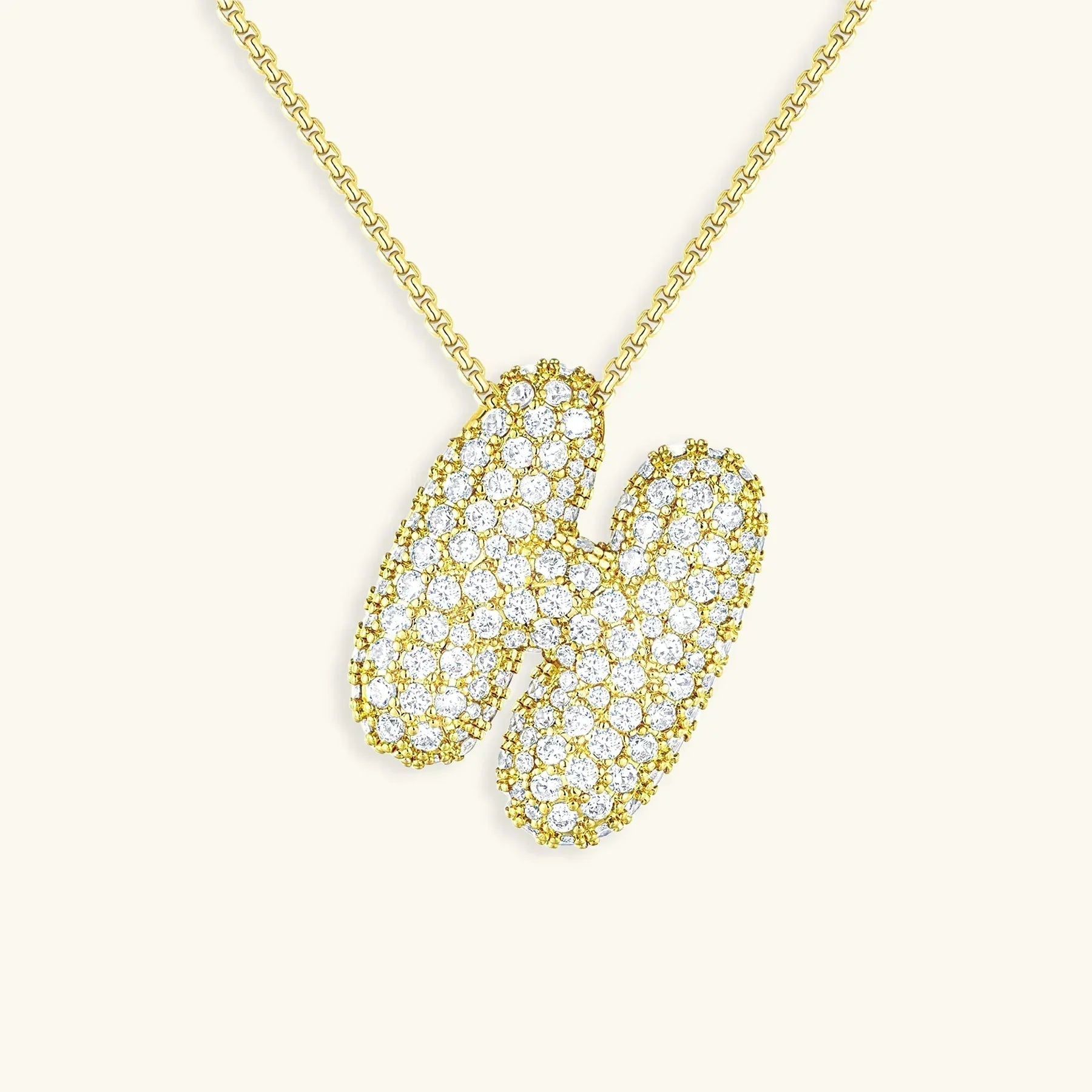 Bubble Initial Necklace