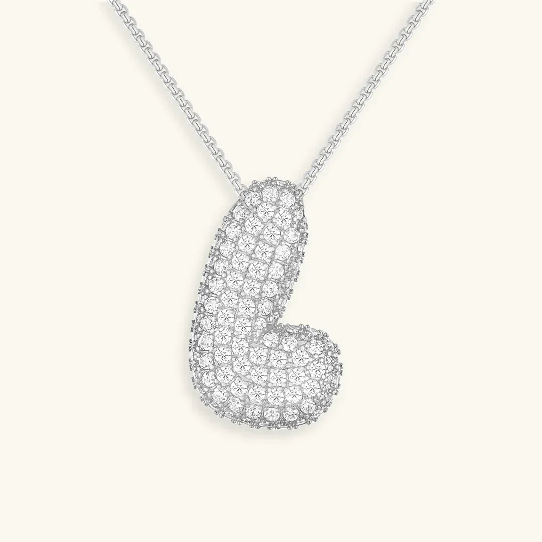 Bubble Initial Necklace