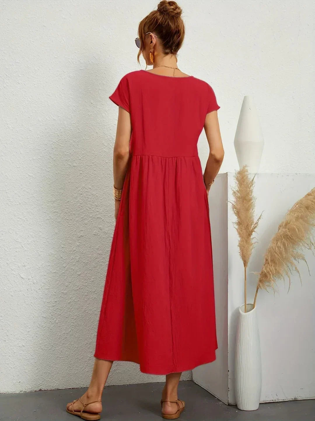Gabrielle™ — Elegant Timeless Flowing Midi Dress
