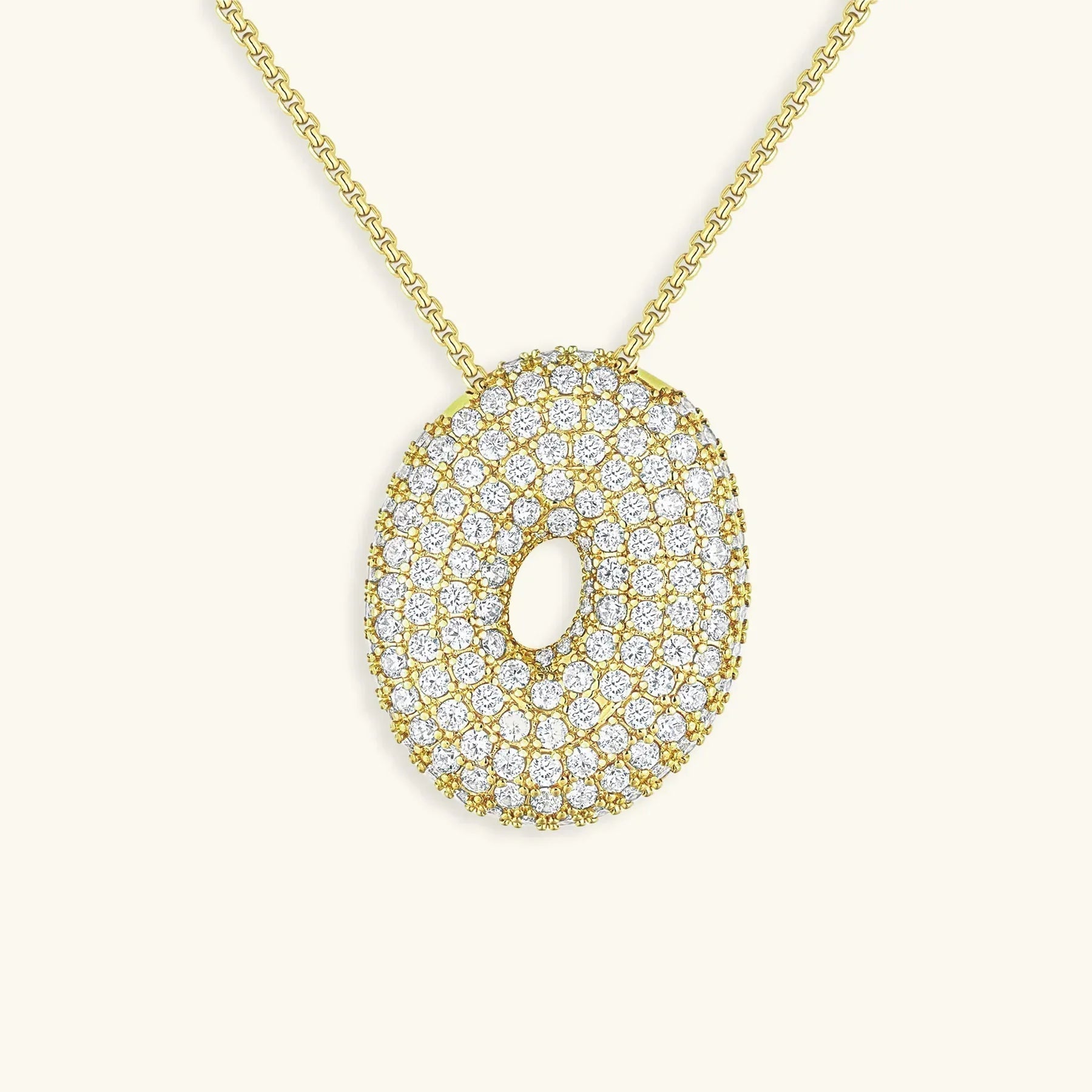 Bubble Initial Necklace
