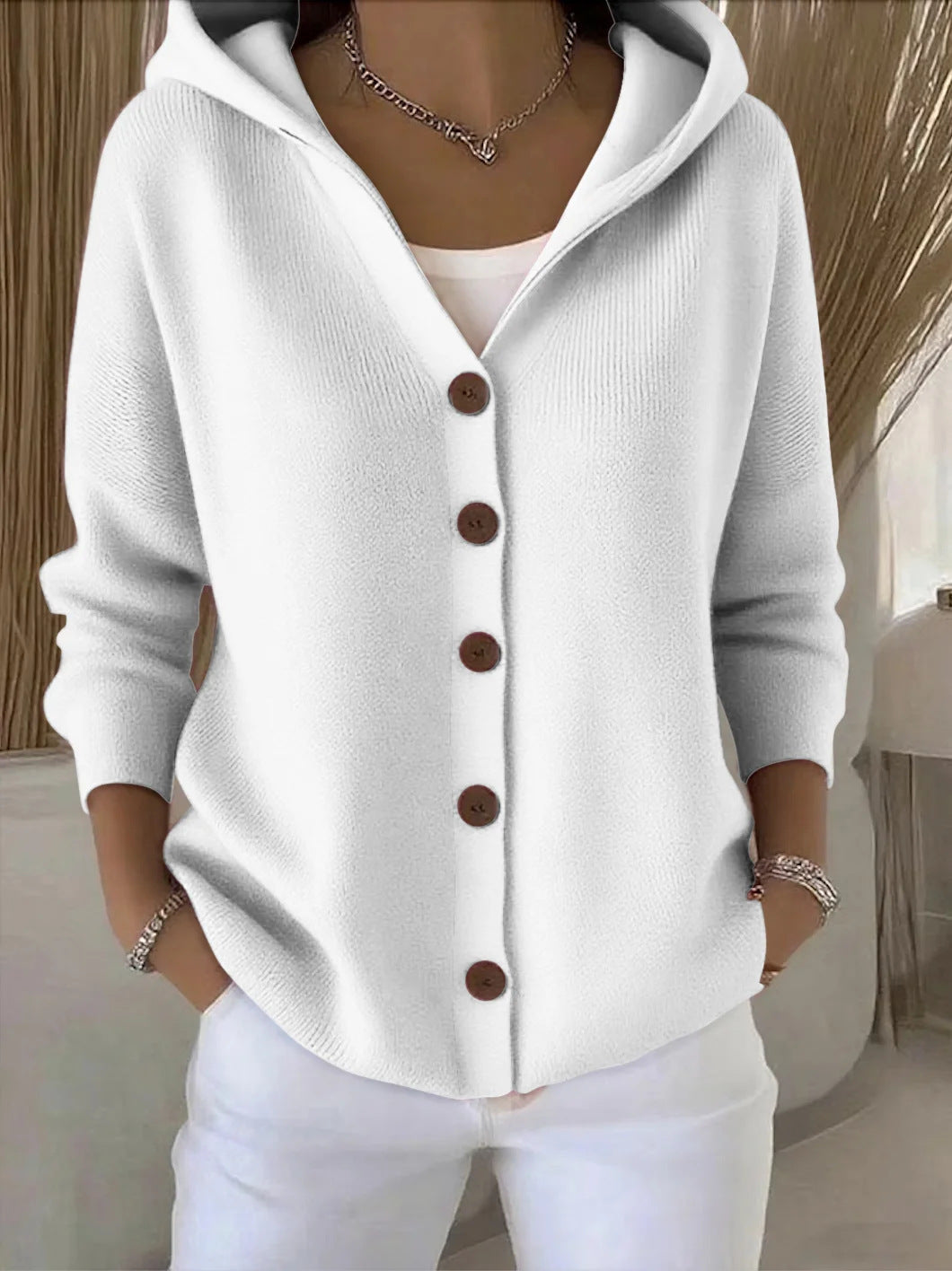 Hannah | Hooded Knit Jacket