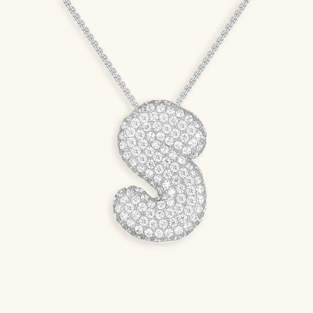 Bubble Initial Necklace