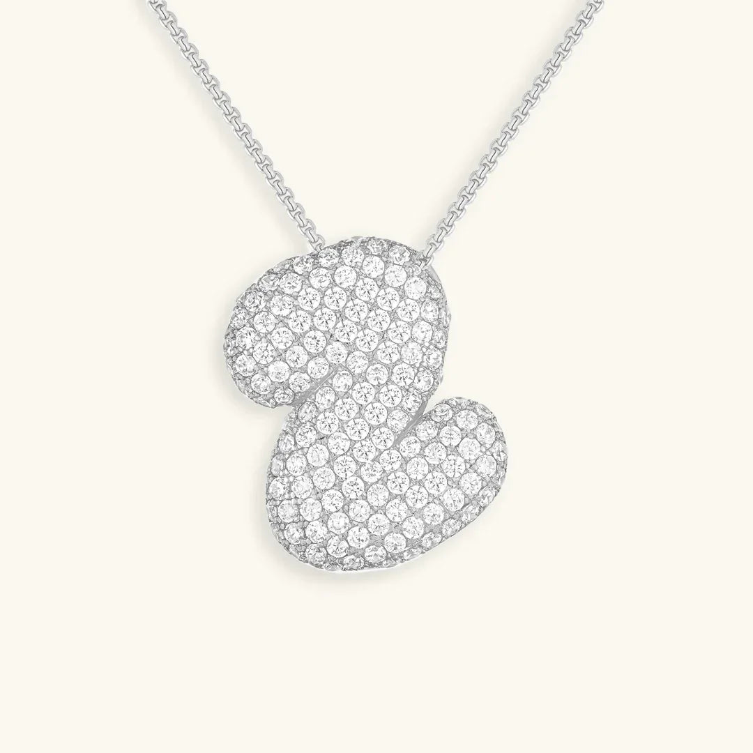 Bubble Initial Necklace