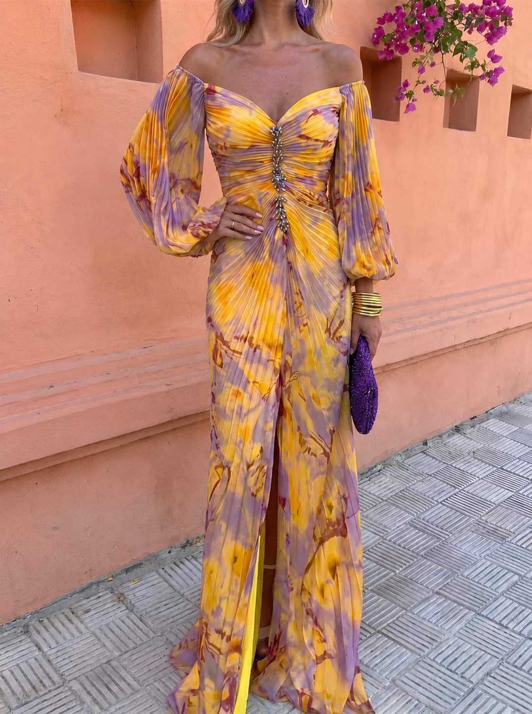 GRETA™ – LONG FLORAL DRESS