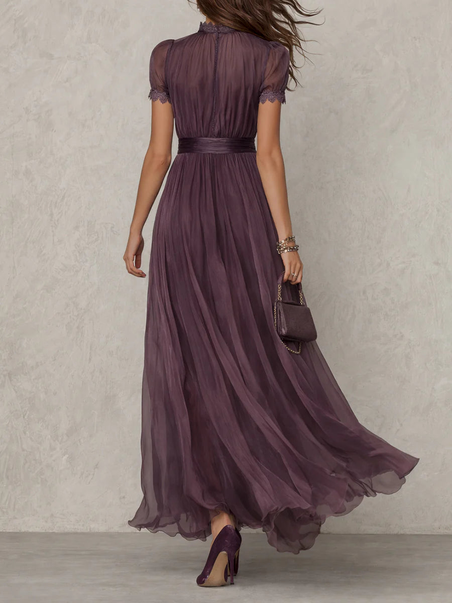 Amélie™ Chiffon Lace Maxi Dress