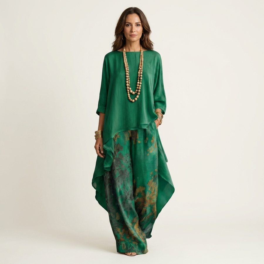 Cariola | Cotton-Silk Two-Piece Set