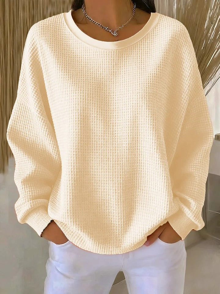 Scarlet Cozy Waffle Knit Jumper